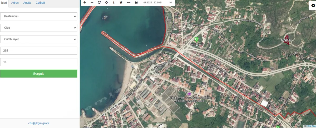 cide deniz manzaralı KONUT ARSASI
