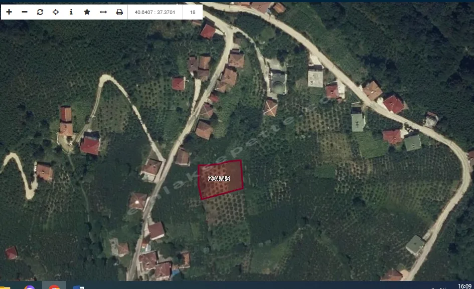 ÇİFTLİK KURMAYA ELVERİŞLİ ORMANLARA KOMŞU VİLLALIK ARAZİ FULL FINDIK AĞACI KAPLI