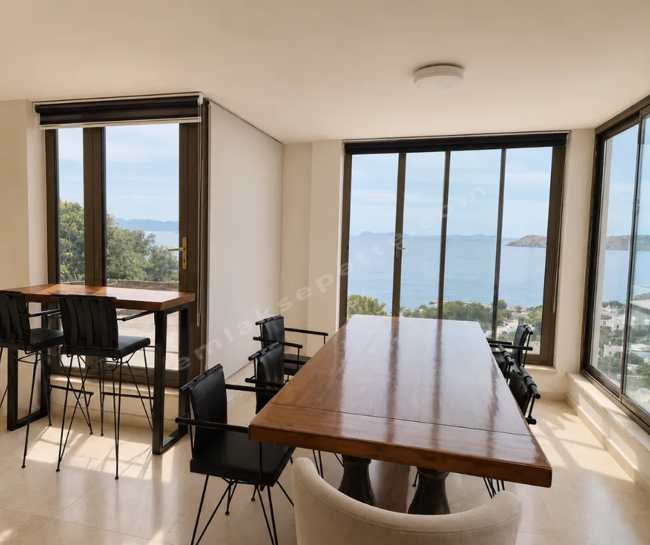 Bodrum Koyunbaba'da Panaromik Deniz Manzaralı Villa